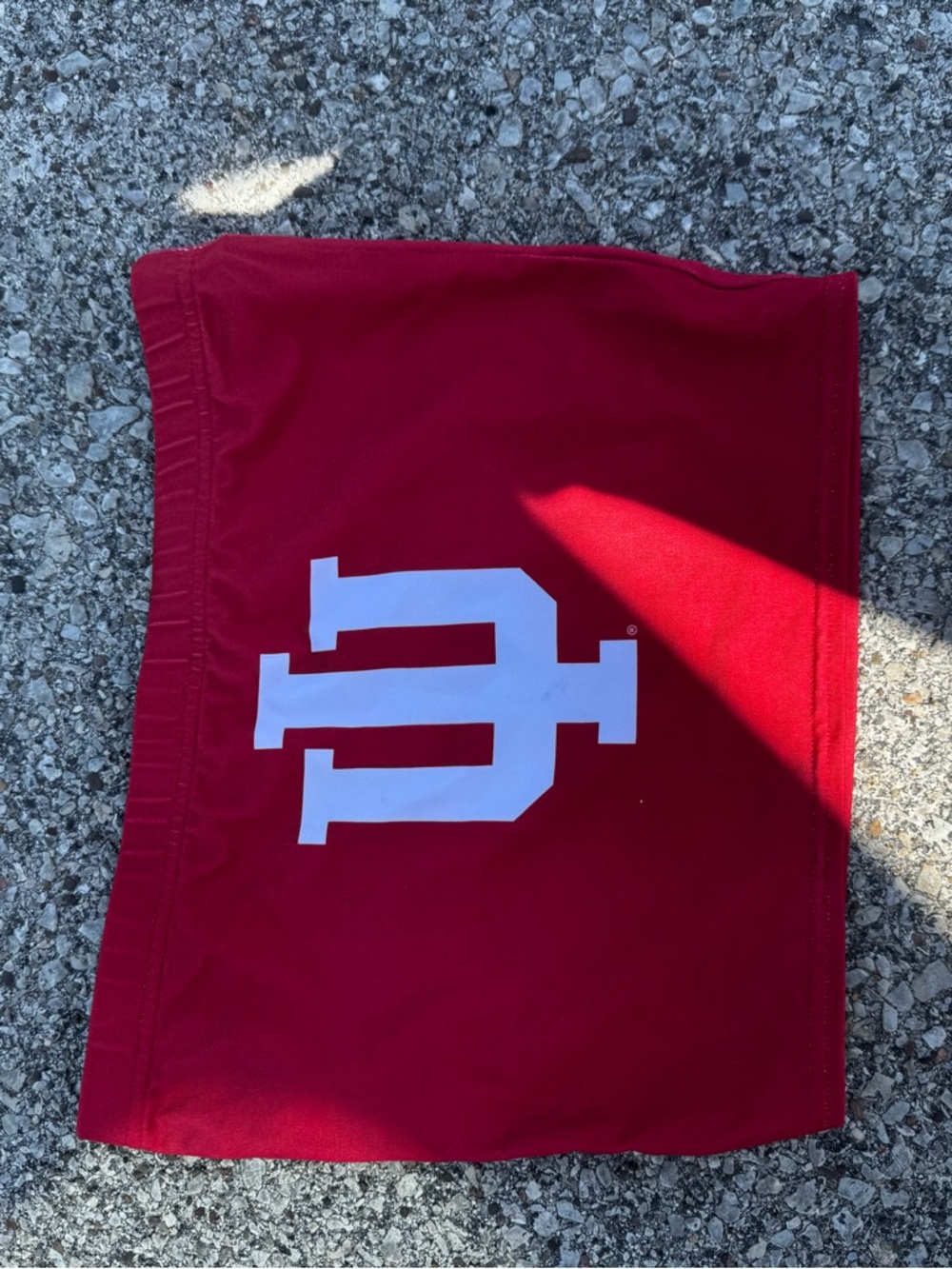 Women's Maroon Logo Crop Tube Top - Graphic Center Print